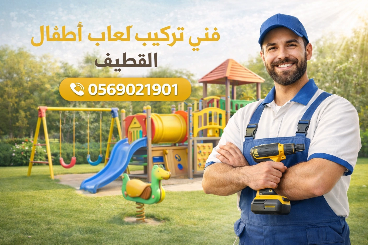 فني_تركيب_العاب_اطفال_القطيف